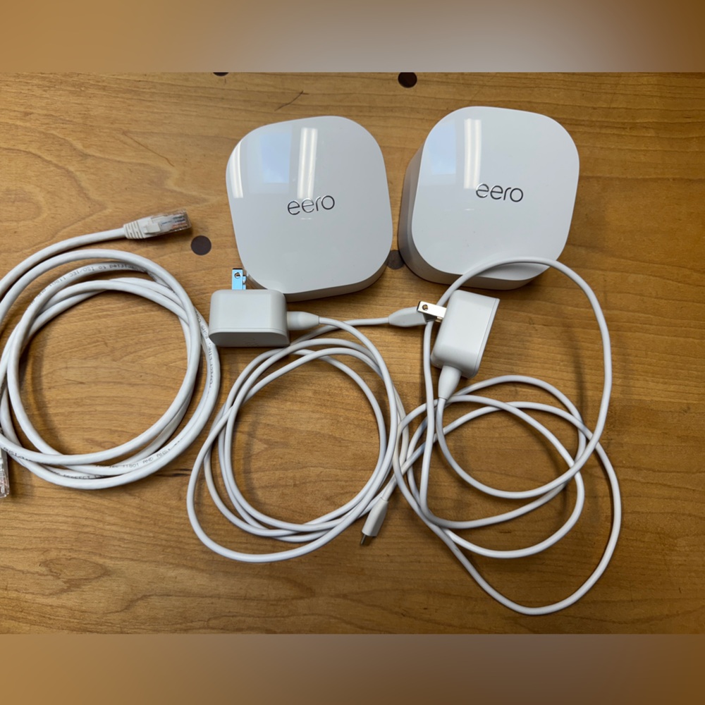 Eero White Wi-Fi Units with Cables